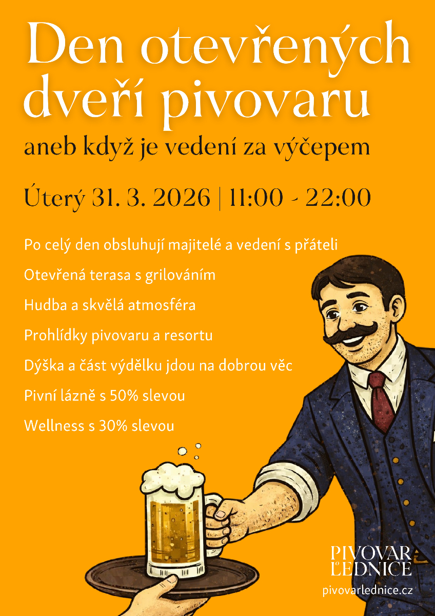 Pivovar Lednice - den otevřených dveří 2026